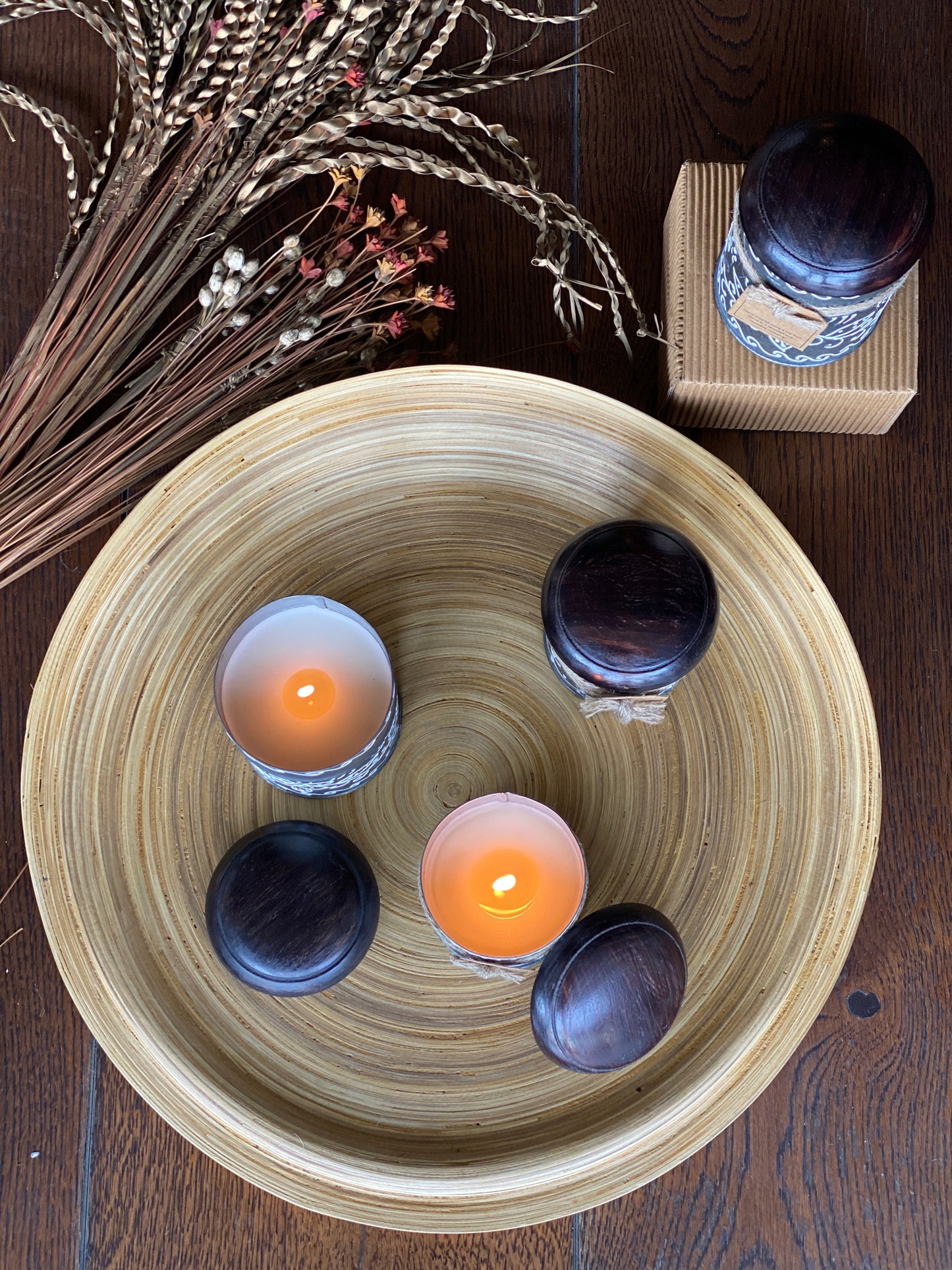 Floral Motif 3D Artwork Candle - Large I Soy Wax Candle