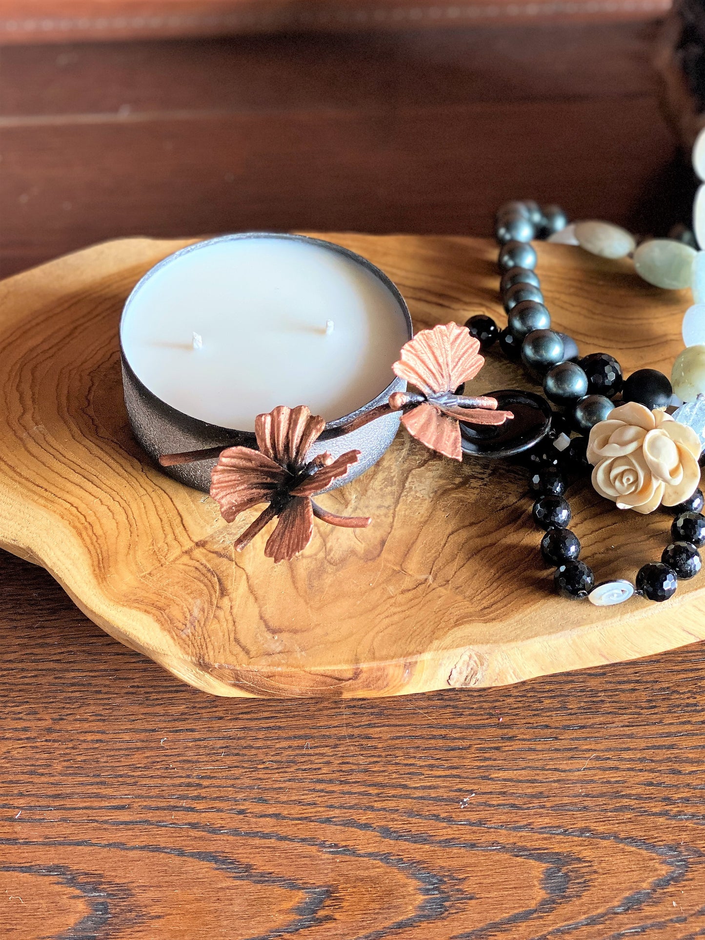 Butterfly Candle Copper - 2 Wick I Soy Wax Candle