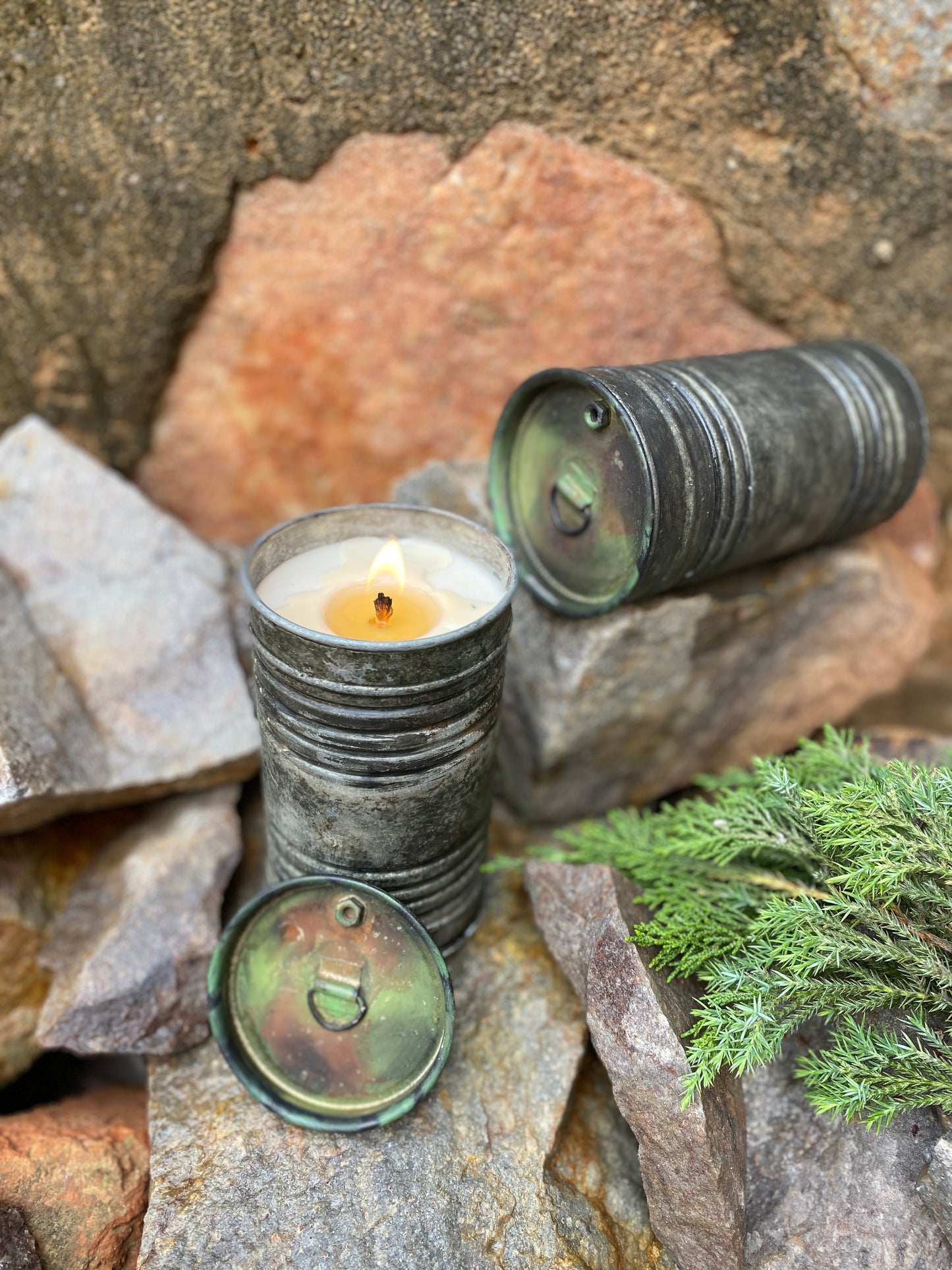 Barrel Tin Candle - Large I Soy Wax Candle