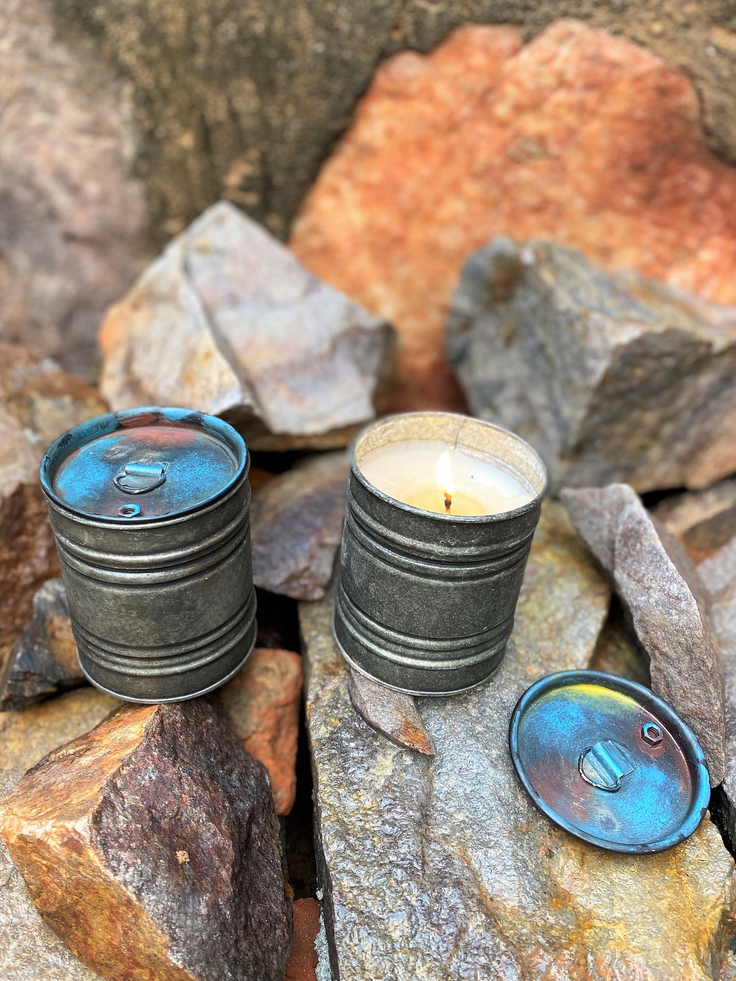 Barrel Tin Candle - Small I Soy Wax Candle