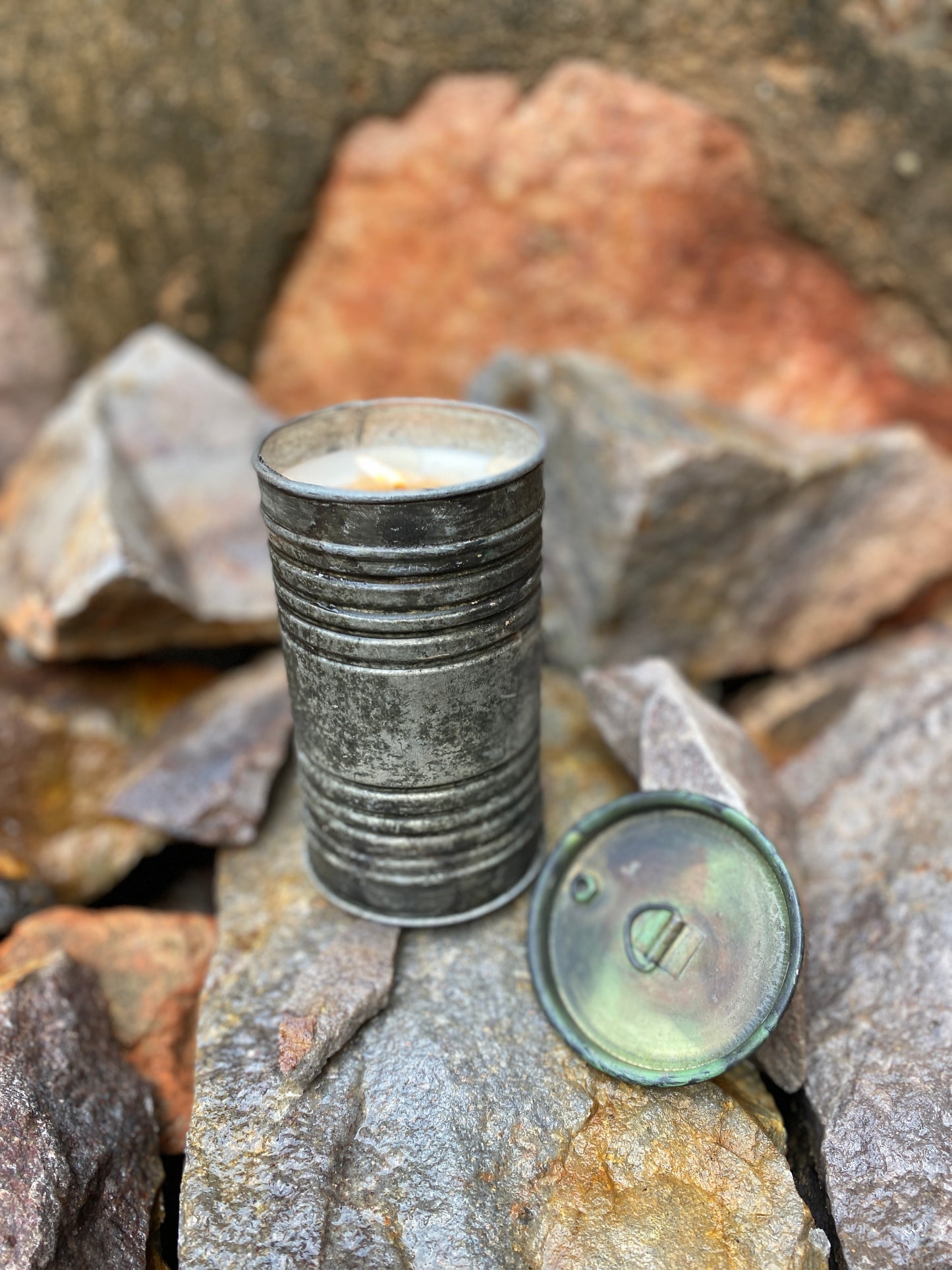 Barrel Tin Candle - Large I Soy Wax Candle