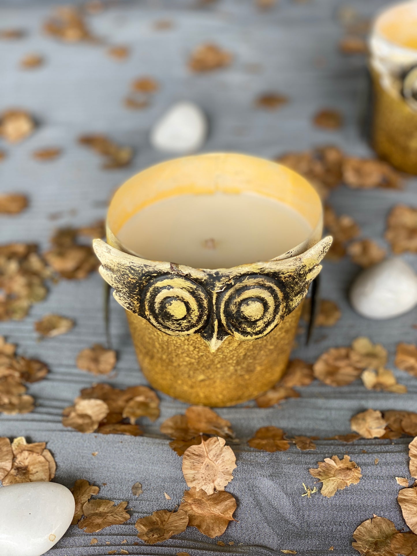 OWL Candle - Yellow I Soy Wax Candle