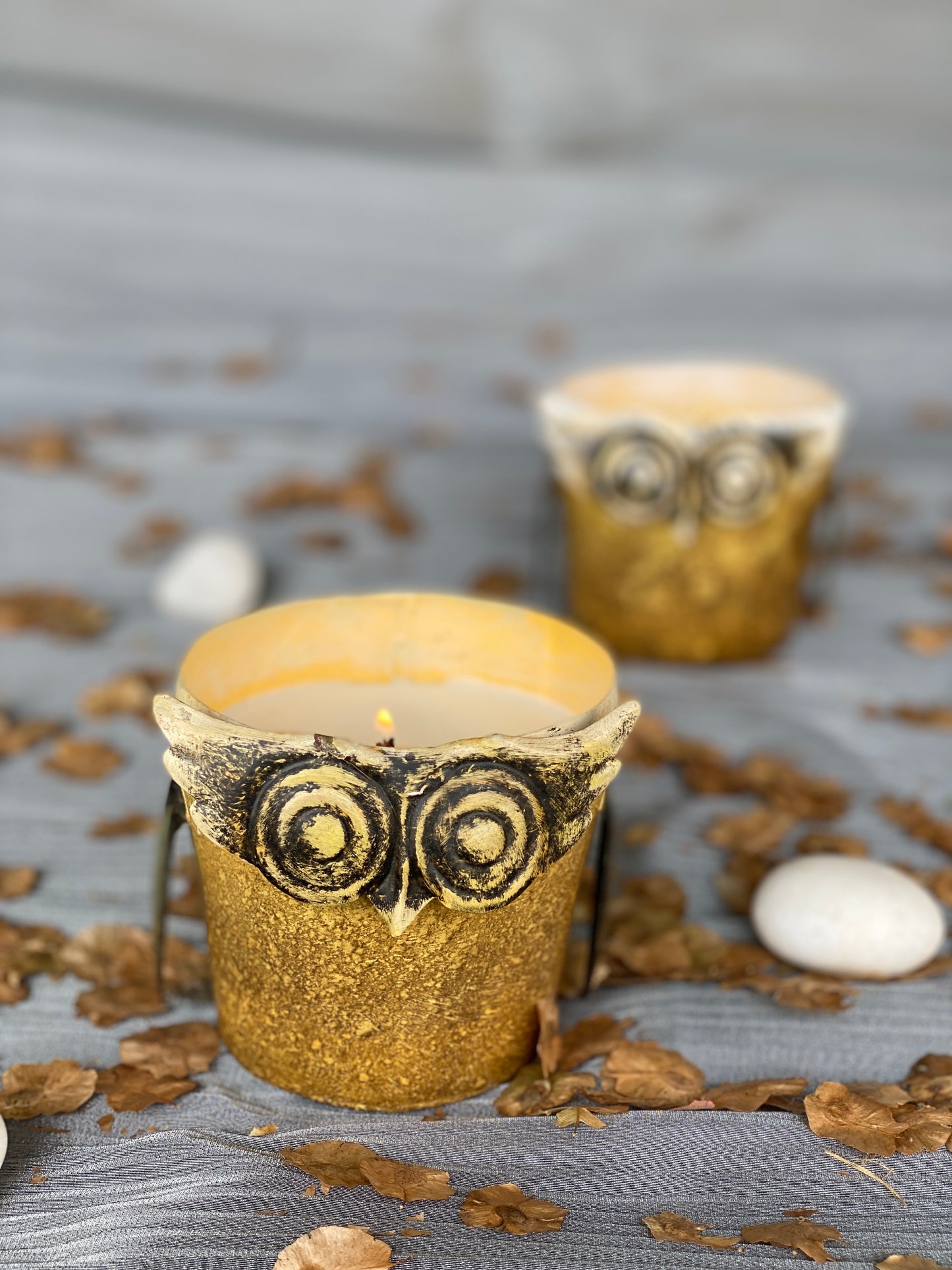 OWL Candle - Yellow I Soy Wax Candle