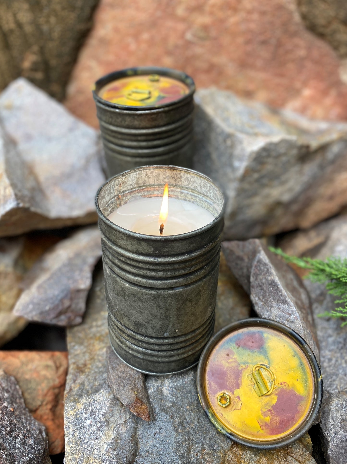 Barrel Tin Candle - Medium I Soy Wax Candle